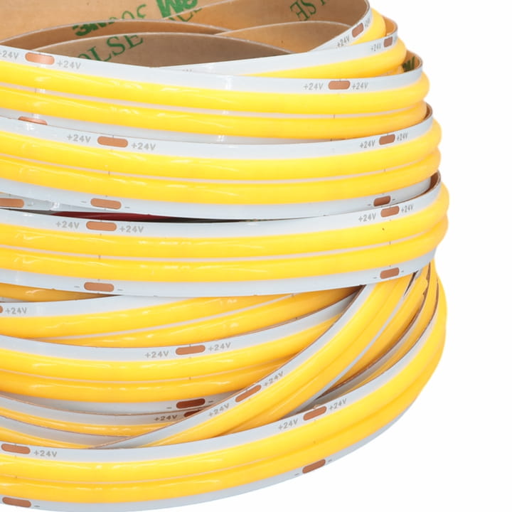 LED pásek DOUBLE COB 24V / 640LED / 18W / 3000K / IP20 / 12mm / PRO+